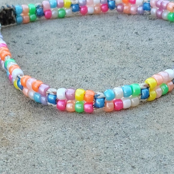 Custom Handmade Beaded Dog Collar - Picture 2 of 2